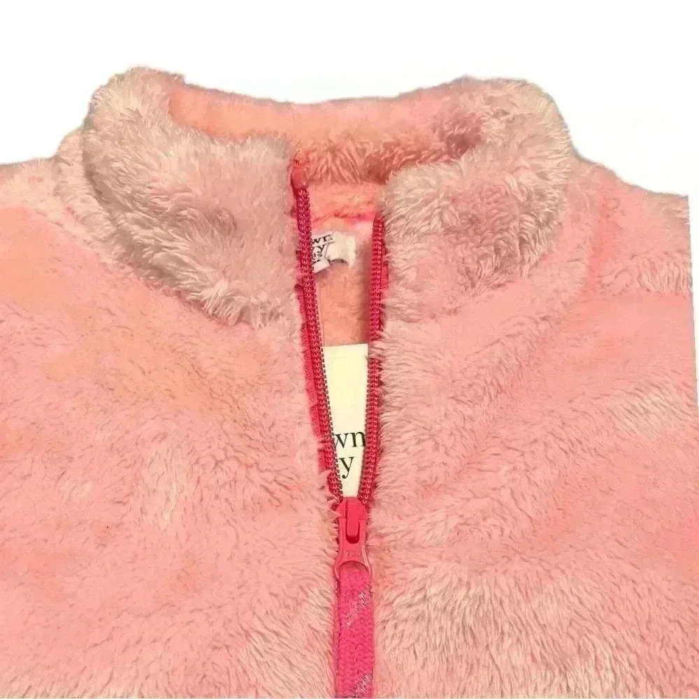 Crown and Ivy Kids Quarter Zip Pullover.  Girls Size XL - Picture 3 of 5